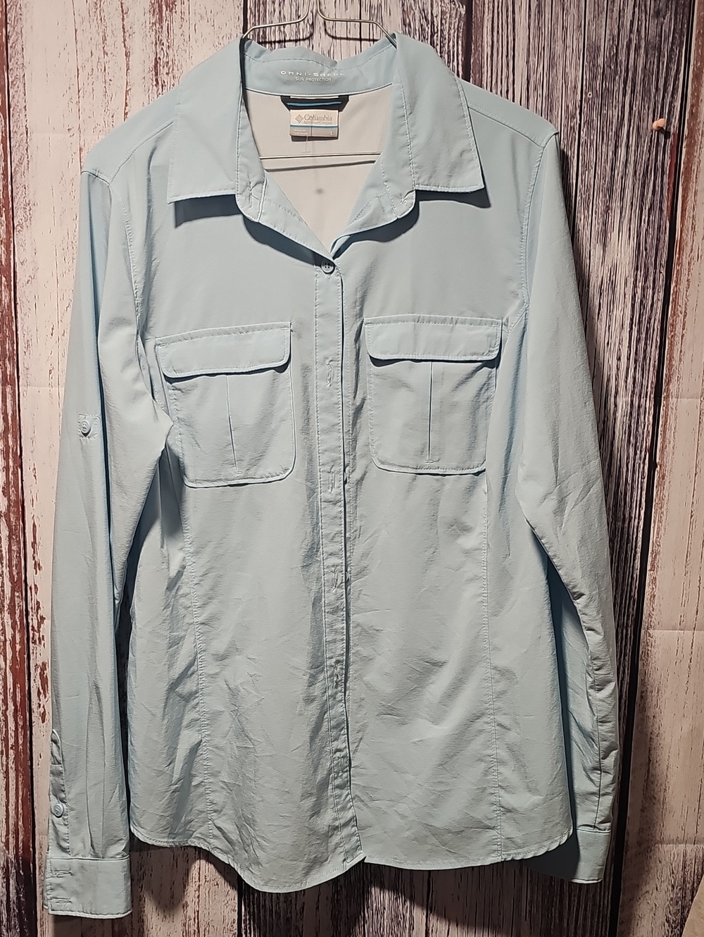 Columbia Women's Pale Blue Utility Shirt Jacket